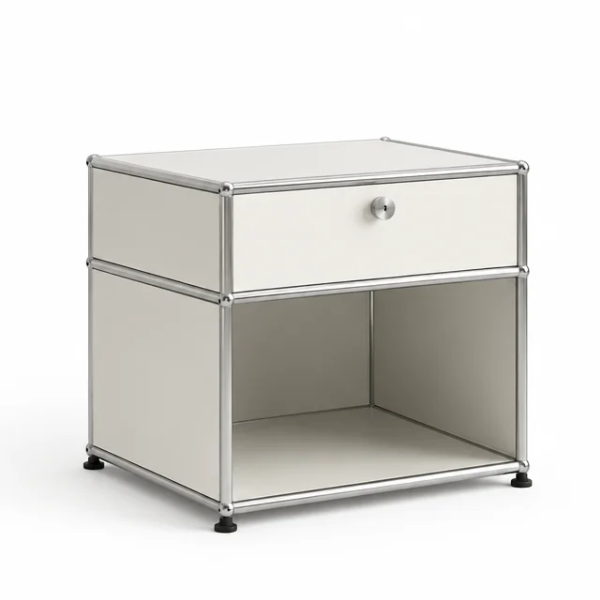 Modular 1Dr Bedside Table – White Featured